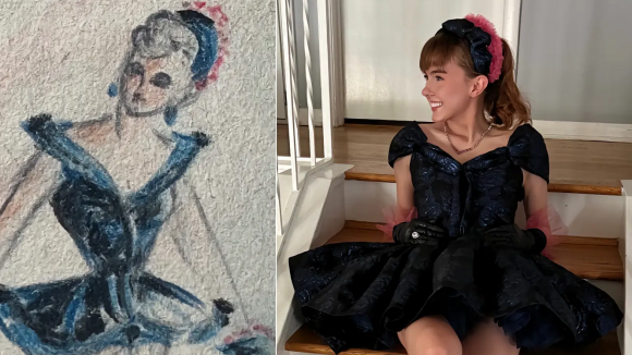 Moda além do tempo! Jovem recria vestidos desenhados pela avó em 1940, viraliza e vai parar na NYFW