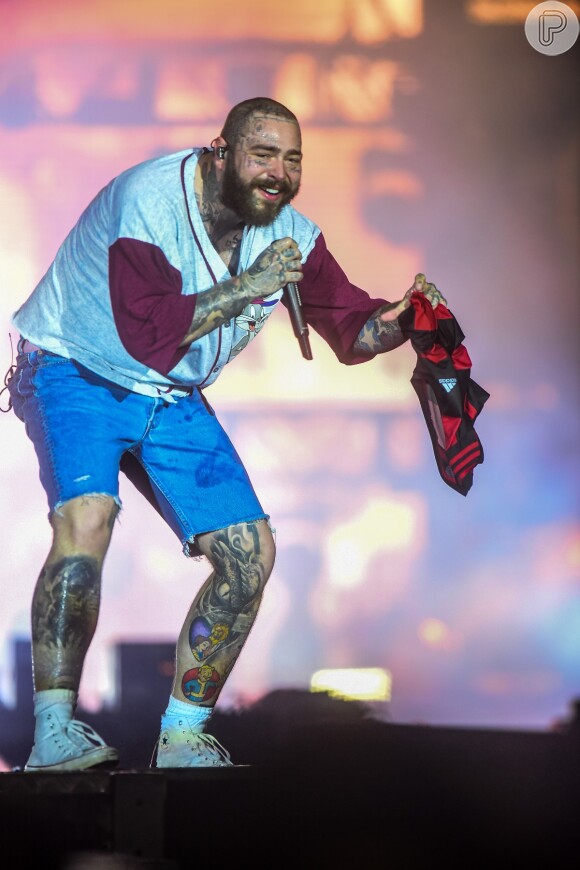 Post Malone tem muitos fãs no Brasil e já se apresentou por aqui no Rock in Rio e Lollapalooza