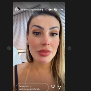 Andressa Urach causou discussão no seu Instagram ao contar que o filho é quem grava seus vídeos íntimos.