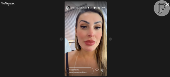 Andressa Urach causou discussão no seu Instagram ao contar que o filho é quem grava seus vídeos íntimos.