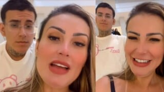 'Imoral, obsceno e bizarro': Filho de Andressa Urach faz gravação íntima da mãe com outra mulher na cama e web reage