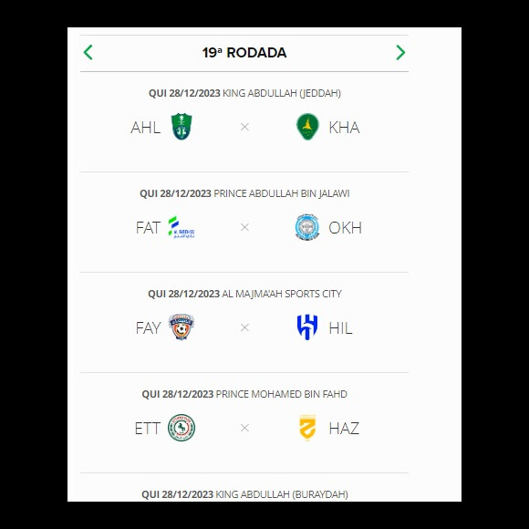 Al-Hilal terá jogo no dia 28 de dezembro