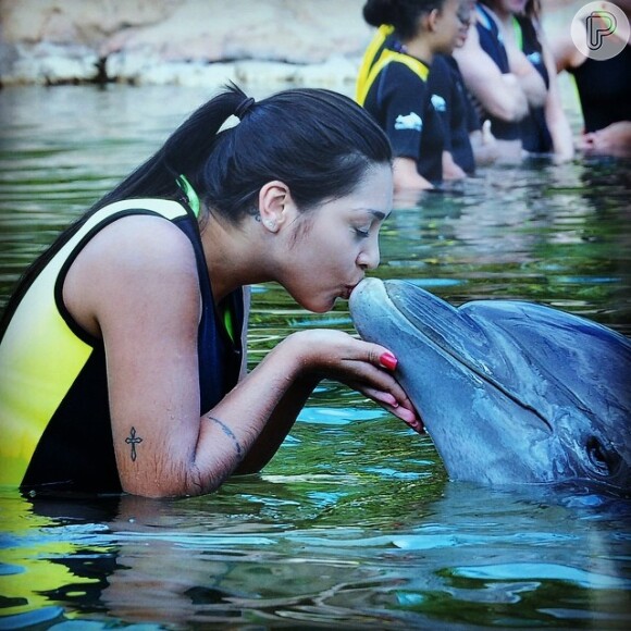 Amanda esteve nos parques da disney em 2014