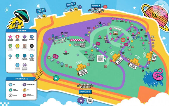 A diposição dos palcos no Lollapalooza é considerada longe para o público