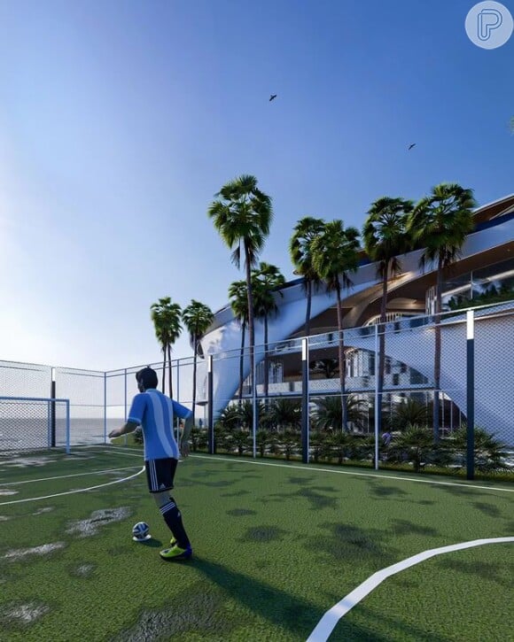 Projeto de mansão para Messi inclui quadra de futebol