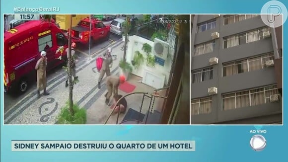 Sidney Sampaio caiu do quinto andar de um hotel no dia 04 de agosto