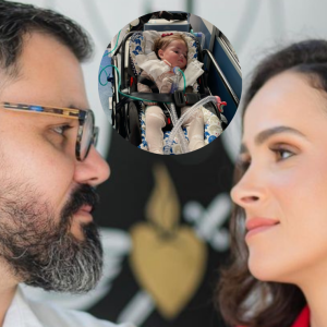 Mulher de Juliano Cazarré, Letícia falou sobre o estado de saúde da filha caçula