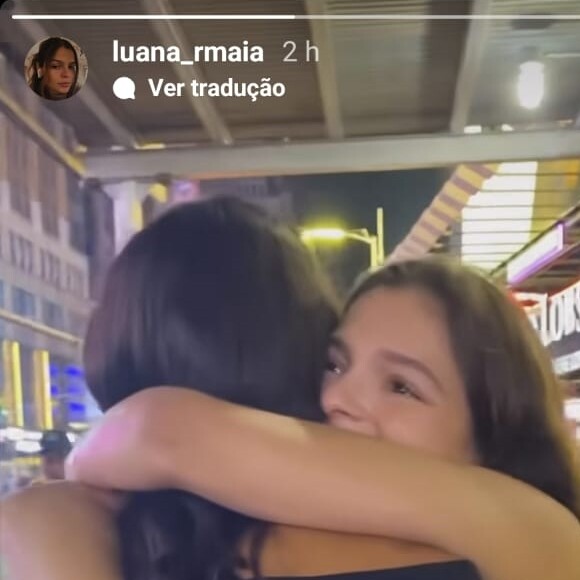 Luana ainda aproveitou o momento para reafirmar o quanto estava orgulhosa de Bruna Marquezine
