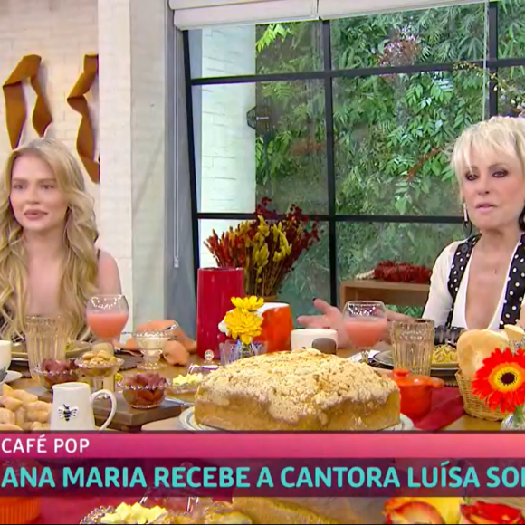 Luísa Sonza e Ana Maria Braga estiveram juntas no programa 'Mais Você'