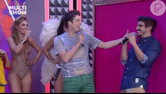 Caio Castro participou do 'Tudo pela Audiência', programa exibido nesta quarta-feira, 14 de janeiro de 2015