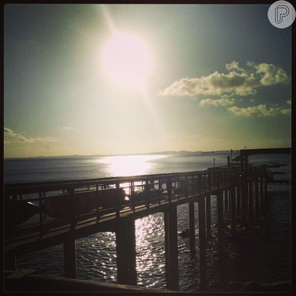 Preta Gil publicou uma foto do pôr do sol de Salvador, depois que a notícia da sua separação foi publicada pela imprensa: 'Um dia após o outro'