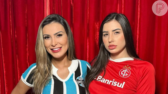 Hoje é dia de Gre-Nal! Andressa Urach transforma rivalidade de futebol em fetiche para novo vídeo pornô com mulher