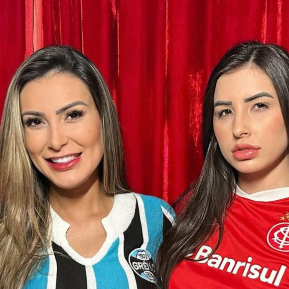 Hoje é dia de Gre-Nal! Andressa Urach transforma rivalidade de futebol em fetiche para novo vídeo pornô com mulher