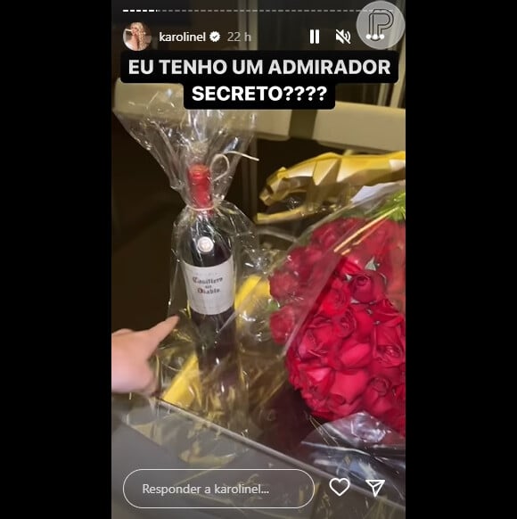 Karoline Lima se espantou com presente deixado em sua casa