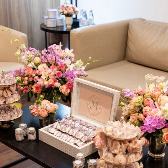 Uma sala foi toda decorada para receber as visitas de Bruna Biancardi e Mavie