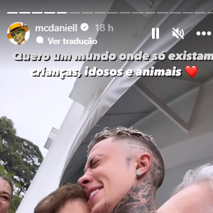 MC Daniel compartilhou no seu Instagram que fez uma festa de aniversário na sua casa e Yasmin Brunet estava entre as convidadas