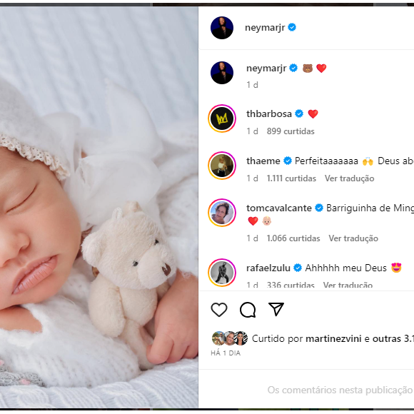 Filha de Neymar e Bruna Biancardi, Mavie fez um ensaio com Ingryd Alves