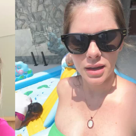 Bárbara Evans exibe provas de que não obrigou babá a encher piscina inflável com a boca. Entenda a polêmica!