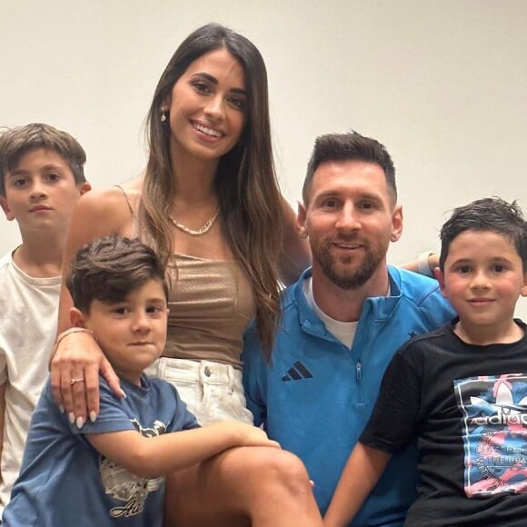 Fotos de Messi com os filhos repercutiram bastante no Brasil