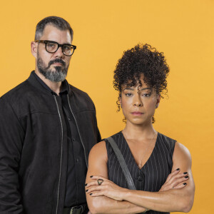 Em Fuzuê, Pascoal (Juliano Cazarré) e Cecília (Cinnara Leal) vivem em pé de guerra