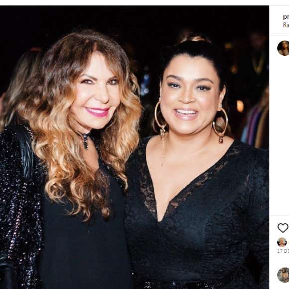 Preta Gil sobre Elba Ramalho: 'Uma mulher que me inspira em tantas coisas, uma paixão que tenho a vida toda'