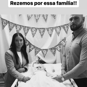 Mulher de Juliano Cazarré, Letícia Cazarré pediu orações aos pais da pequena bebê vítima de eutanásia