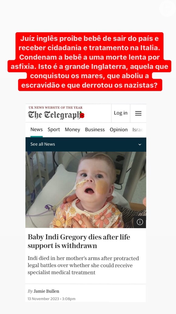 Mulher de Juliano Cazarré, Letícia Cazarré se revoltou com morte cruel de bebê, submetida a eutanásia sem a vontade dos pais