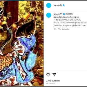 Marido de Ana Hickmann faz pedido aos orixás: 'Tira a tristeza do meu peito'