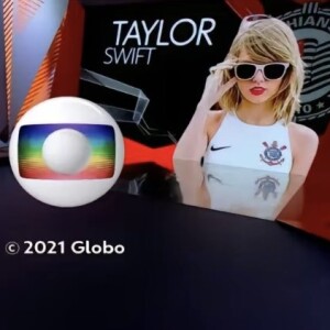 Taylor Swift já chegou a aparecer na Globo também como uma matéria no Globo Esporte