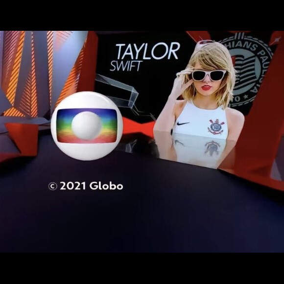 Taylor Swift já chegou a aparecer na Globo também como uma matéria no Globo Esporte