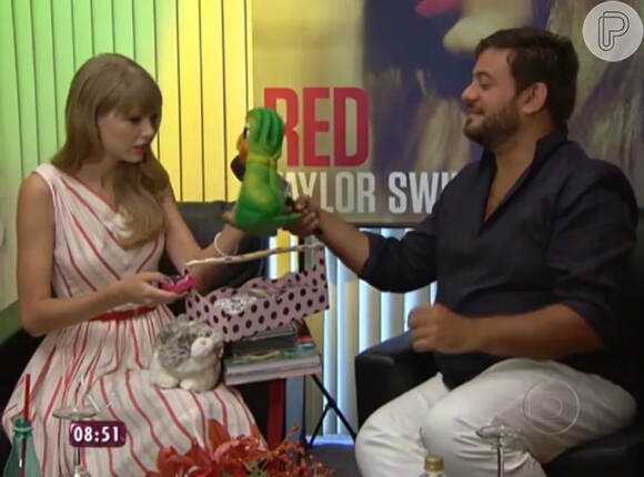 Taylor Swift já chegou a ser entrevistada pela Globo para o 'Mais Você'