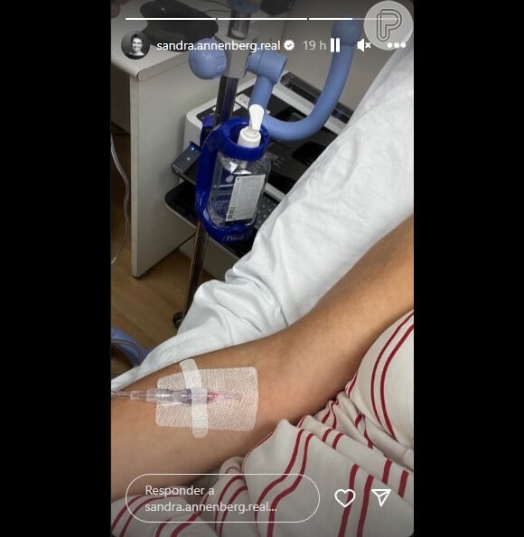 Sandra Annenberg preocupou seguidores com foto em hospital