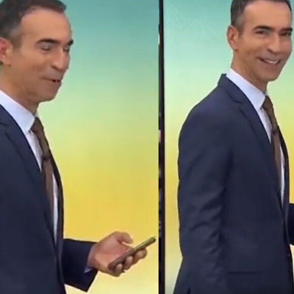 Cesar Tralli chapado? Web reage ao ver apresentador rir ao fazer comunicado ao vivo na Globo