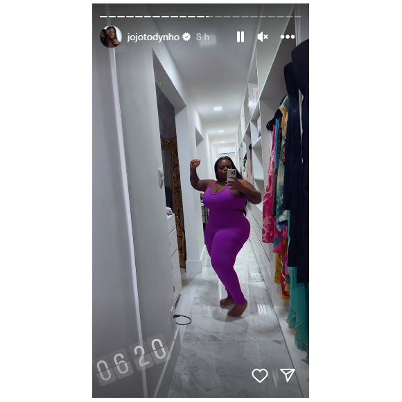 Jojo Todynho mostrou a diferença no seu corpo conforme sua malhação para mostrar para o povo
