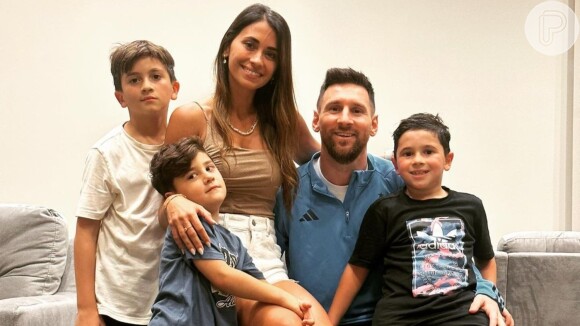 Messi faz aparição com Antonella Roccuzzo e os filhos em meio a boatos de crise