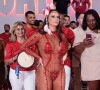 Viviane Araujo repetiu o macacão colado no corpo transparente para gravar vinheta de carnaval 2024 da Globo