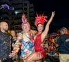 Viviane Araújo se divertiu com Milton Cunha em 1º ensaio de rua do Salgueiro para o carnaval 2024
