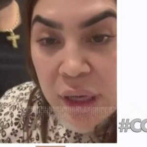 Naiara Azevedo também mostrou um vídeo filmado durante uma de suas brigas em que o ex-marido dá um tapa no seu celular