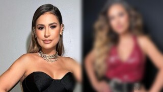 Simone surge com cabelo loiro e impressiona com macacão que valoriza a cintura em gravação de DVD. Foto!