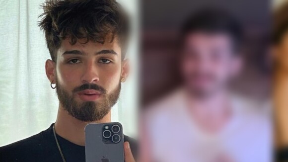 João Guilherme é visto com foto de ex-namorada em tela do celular e web reage: 'Tadinho, nunca superou...'