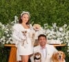 Pets de Larissa Manoela e André Luiz Frambach ganharam espaço no álbum de fotos do casamento dos atores