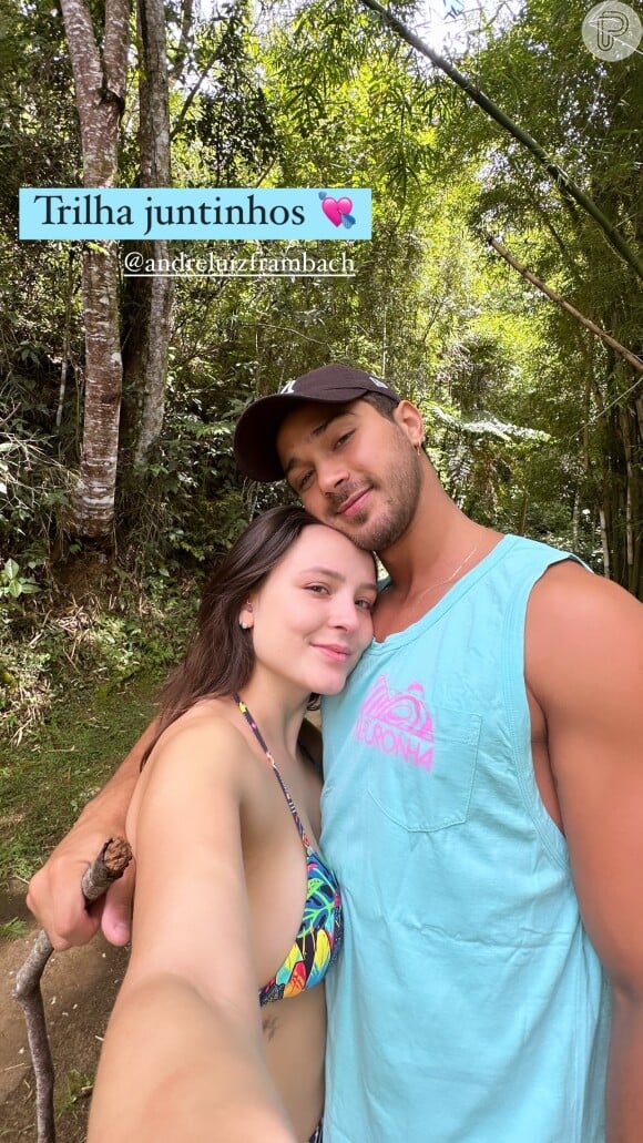 Larissa Manoela e André Luiz Frambach estão de lua de mel pela Região Serrana do Rio de Janeiro