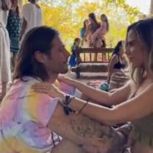 Wanessa Camargo e Dado Dolabella: um dos primeiros flagras do casal na nova reconciliação foi em um festival de meditação