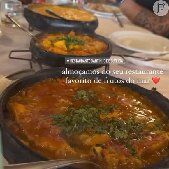 João Hadad ainda visitou o restaurante favorito de Luana Andrade