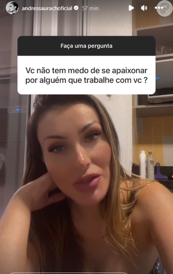 Andressa Urach assumiu que não conseguiria se relacionar com um ator pornô