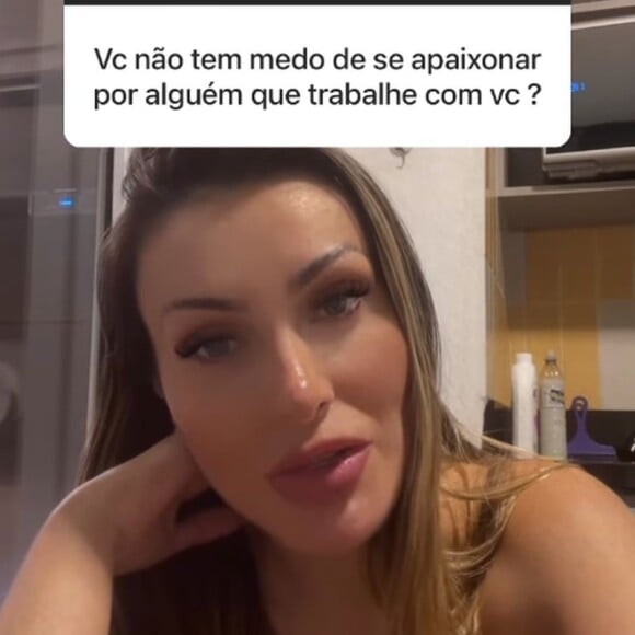 Andressa Urach assumiu que não conseguiria se relacionar com um ator pornô