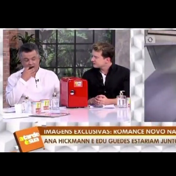 Ana Hickmann e Edu Guedes namorando? Colunista do programa 'A Tarde é Sua' divulgou imagens dos dois juntos
