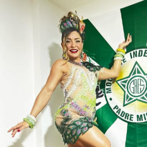 Fabíola de Andrade fará a sua estreia no Carnaval 2024 como rainha de bateria da Mocidade Independente