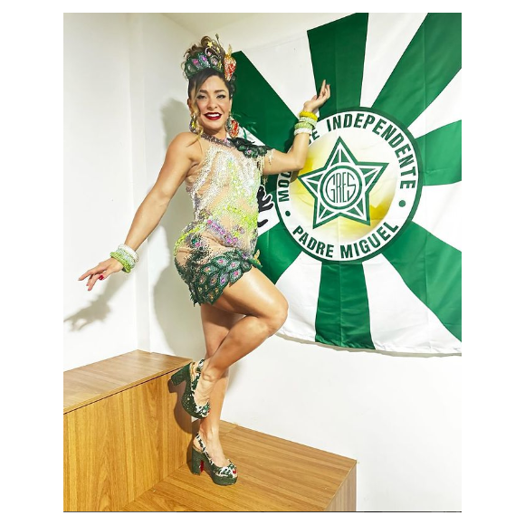 Fabíola de Andrade fará a sua estreia no Carnaval 2024 como rainha de bateria da Mocidade Independente