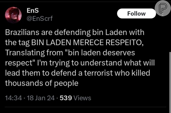 Gringos veem tags de apoio a MC Bin Laden